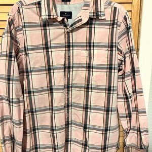American Eagle long sleeve, button up, prep fit shirt.
